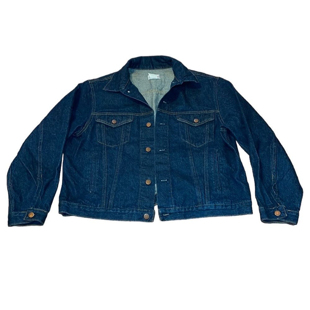Dark Blue Denim Jacket - Men's Classic Trucker